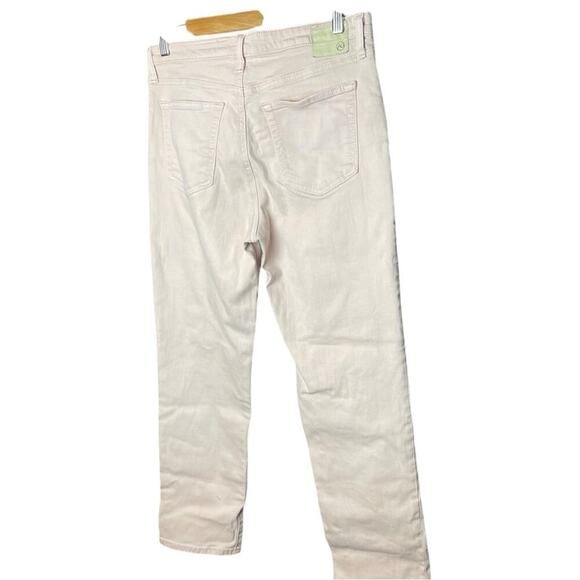 AG The Isabelle High-Rise Straight Crop Jeans, Blush, Casual, Weekend, 32 - Picture 9 of 16